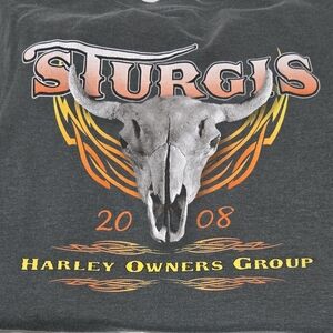 Harley Owners Group Sturgis 2008 Charcoal Men's Short Sleeve T-Shirt 3XL